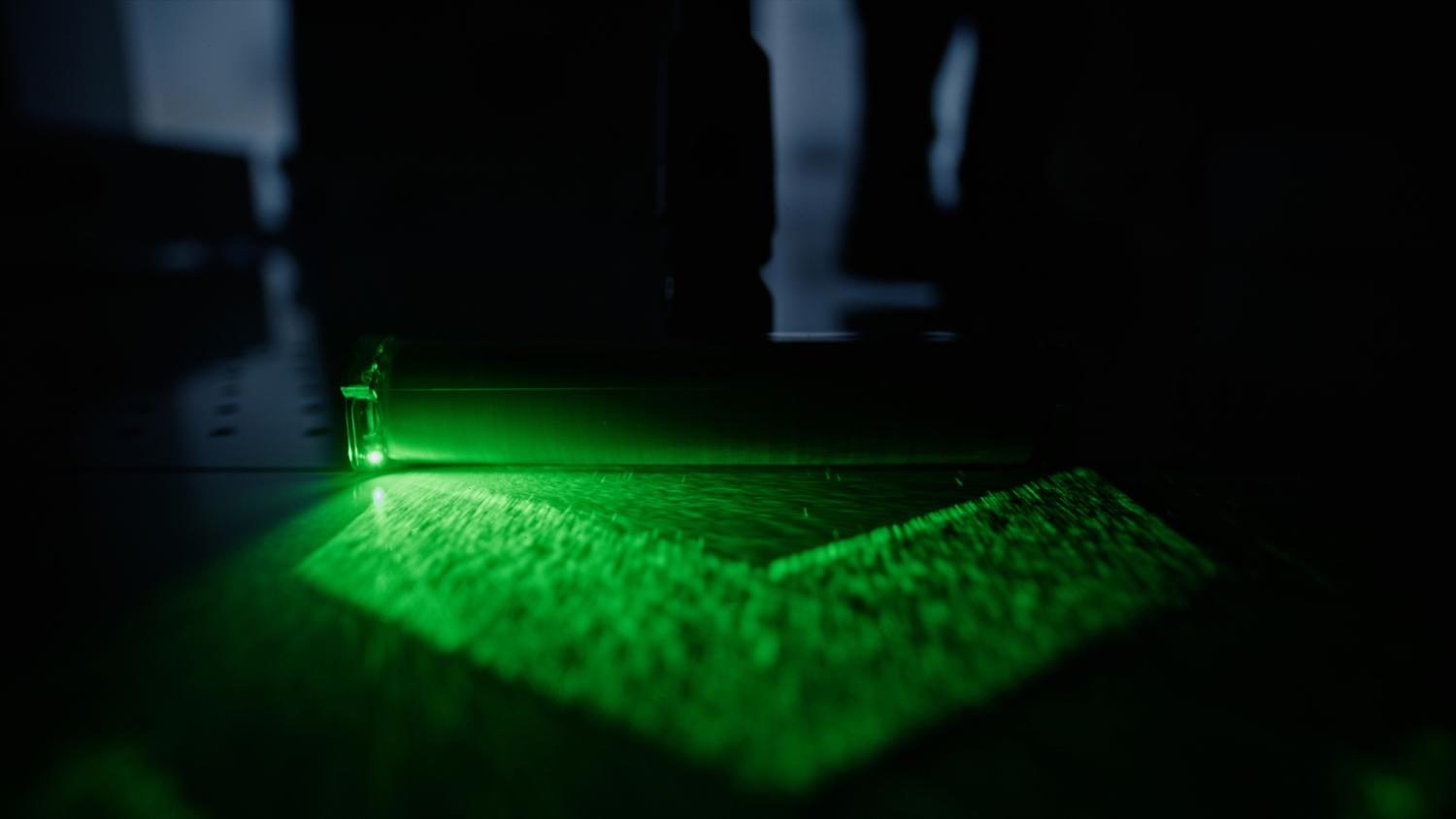 Dyson V15 Detect Slim vacuum with green laser